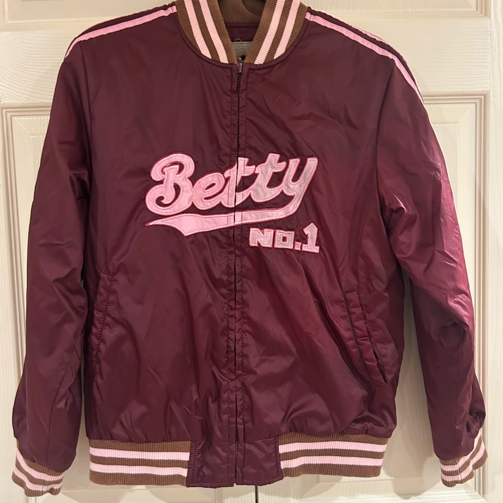 Betty Boop Burgundy Quilted Jacket
